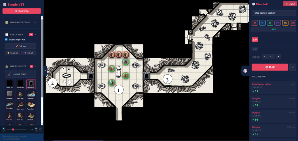 Darmowy uniwersalny wirtualny stół do Gier TTRPG i to po Polsku